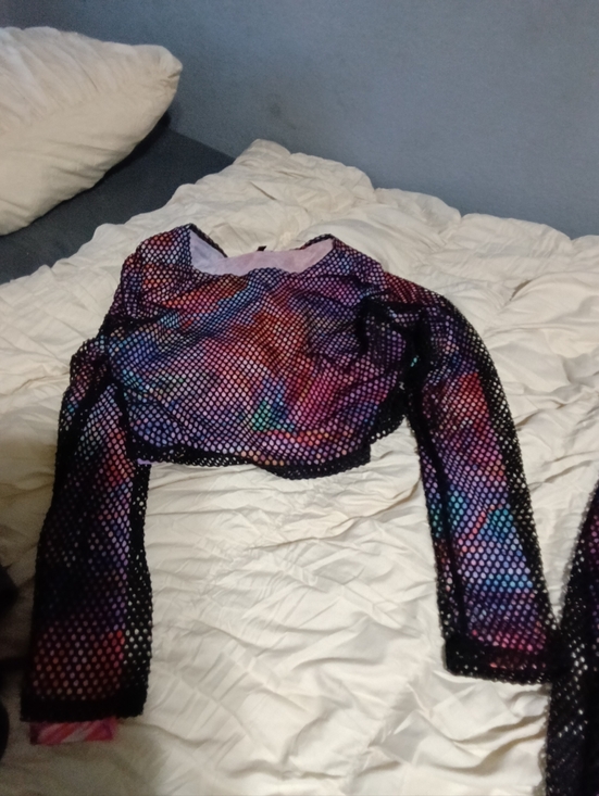 Fashion Nova Multicolor Mesh Maxi Skirt - Rainbow Print - Picture 7 of 8